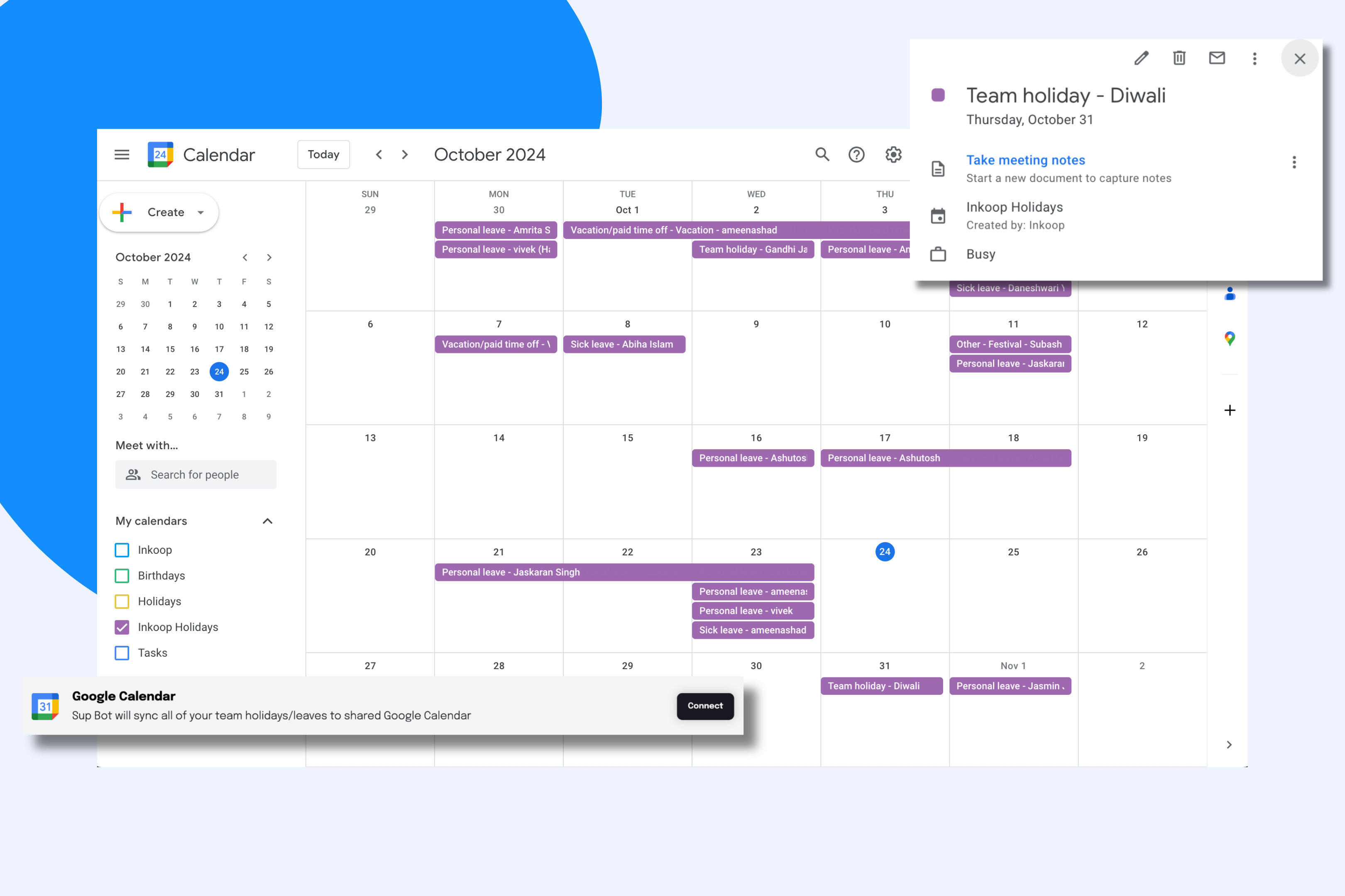 Google Calendar Integration